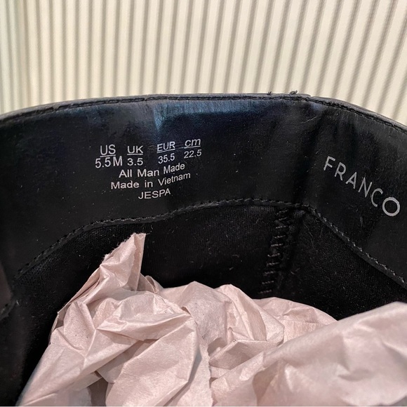 Franco Sarto JESPA boots in black Vegan leather Size 5.5 - Picture 7 of 13